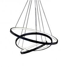 Wheel 3 lampa wisząca led 80W 3000K czarny+chrom